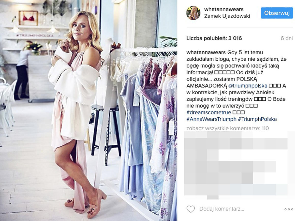 Anna Skura ambasadorką marki Triumph