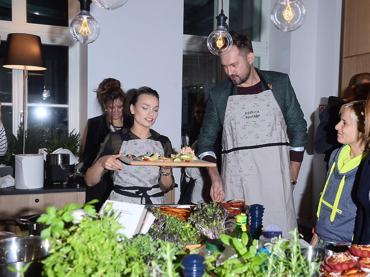 Anna Starmach i Marcin Prokop na evencie Ikei
