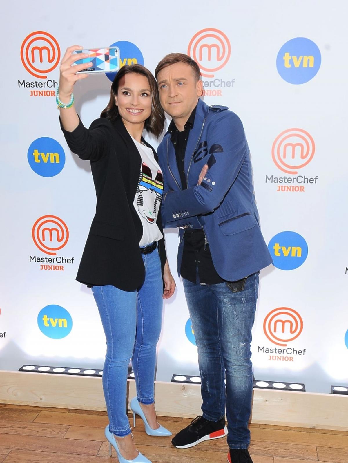 Anna Starmach i Mateusz Gessler na konferencji MasterChef Junior