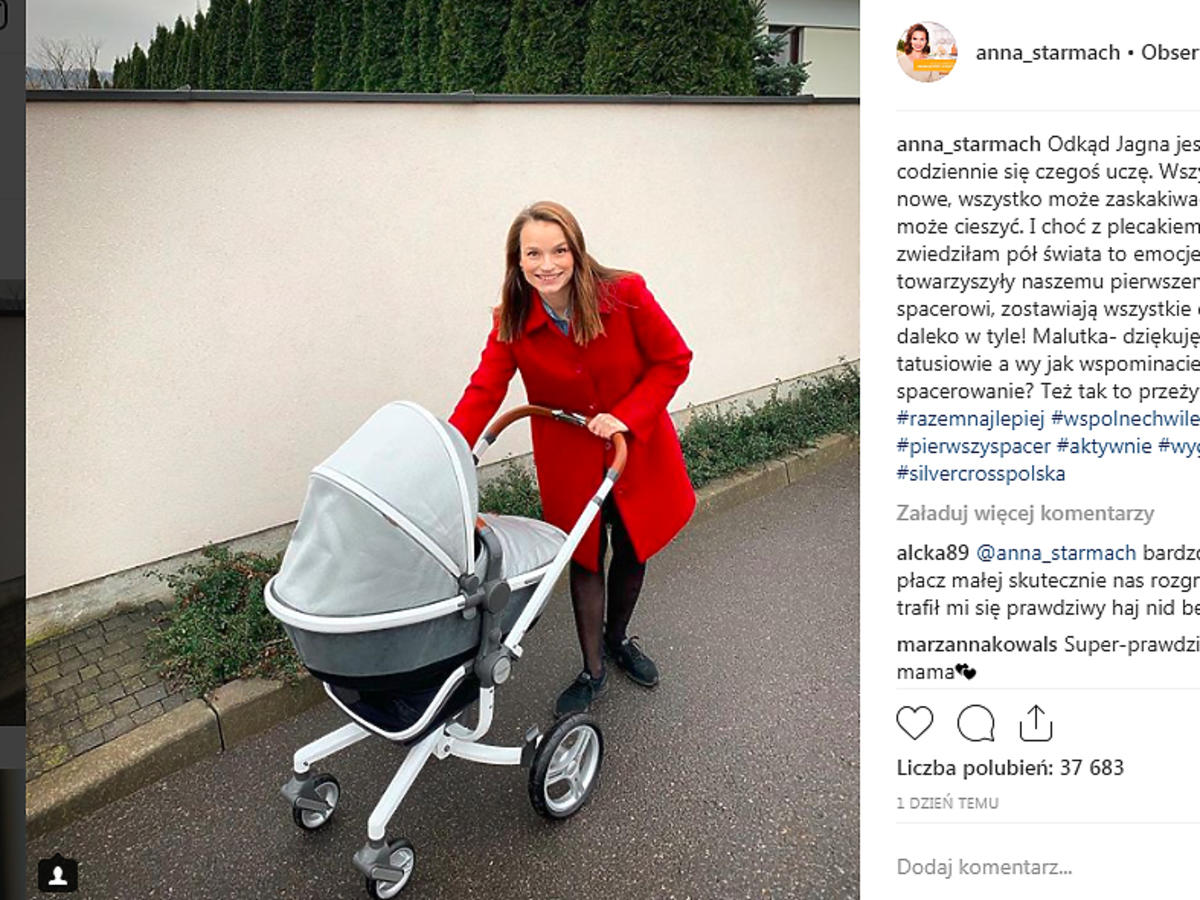 Anna Starmach pokazala wózek