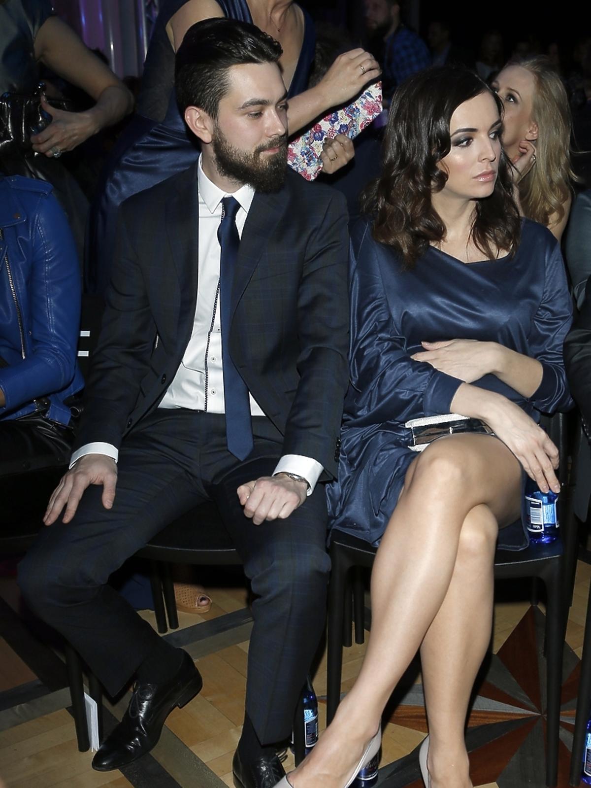 Anna Wendzikowska i Patryk Ignaczak na imprezie Flesz Fashion Nighti
