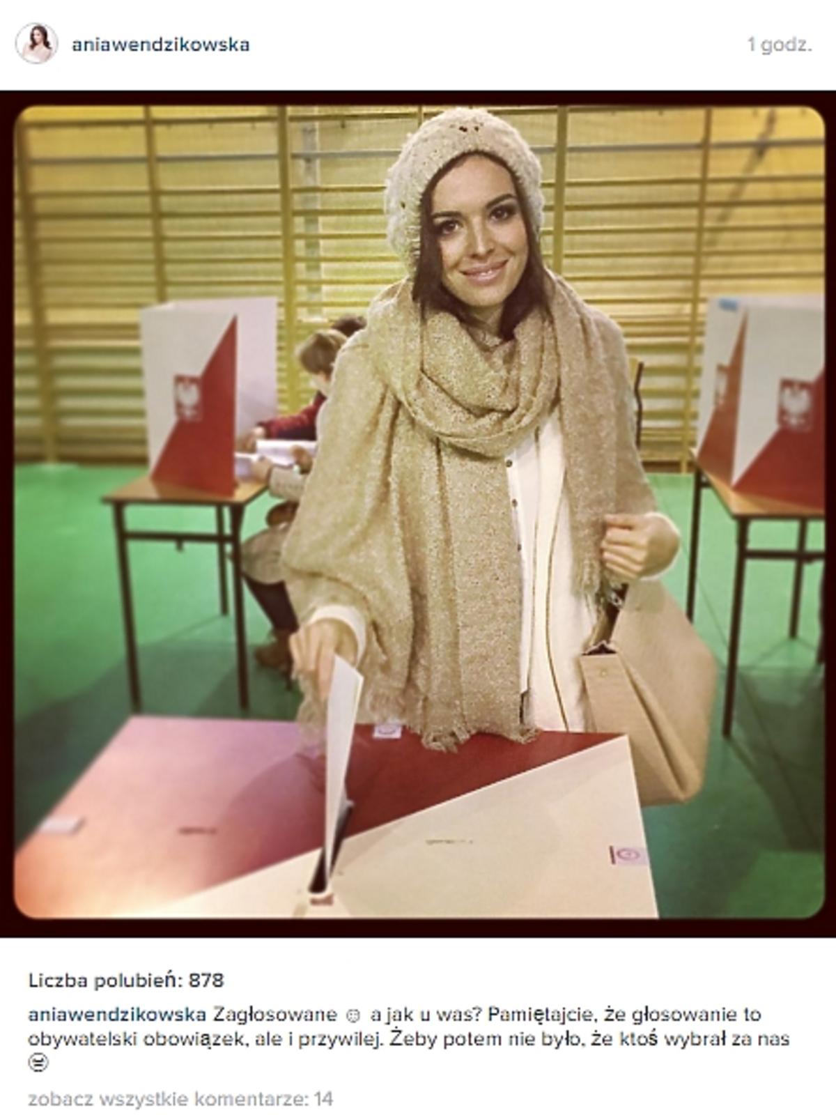 Anna Wendzikowska w czapce