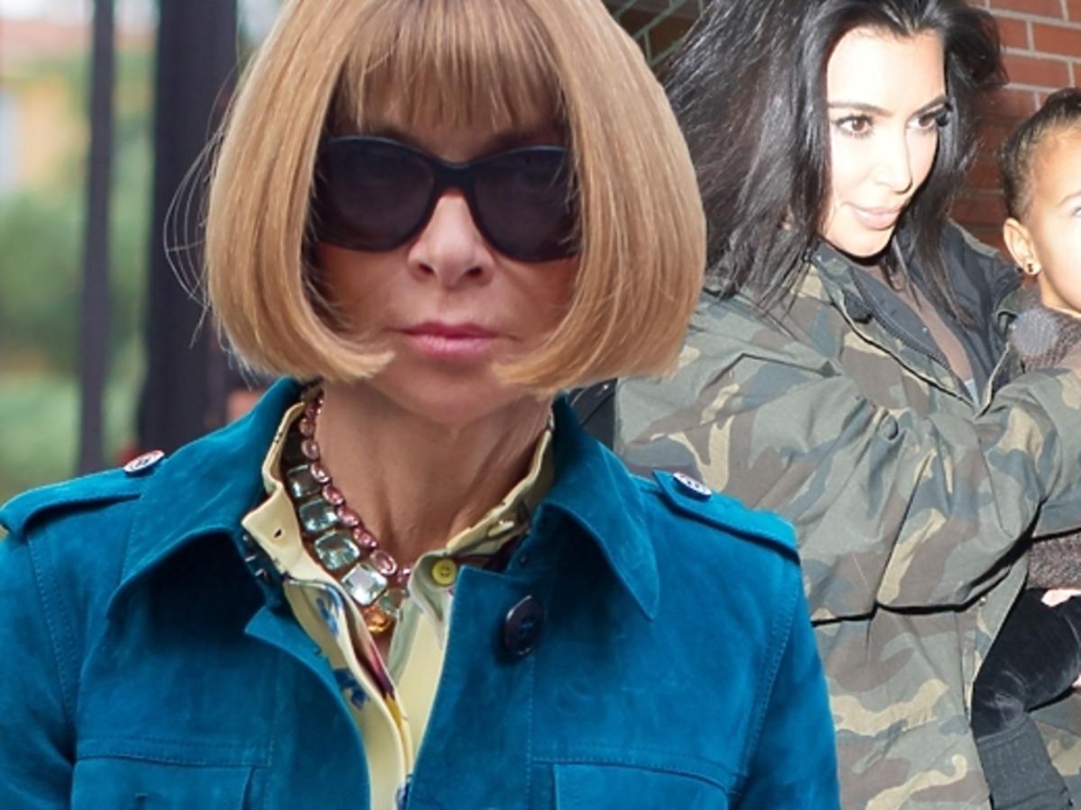 Anna Wintour skrytykowała Kim Kardashian i Kanye Westa