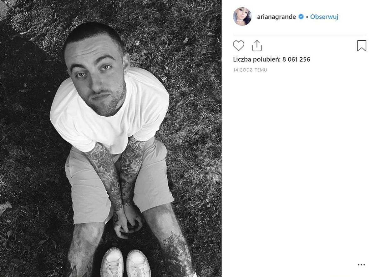 Ariana Grande opublikowała zdjęcie Maca Millera