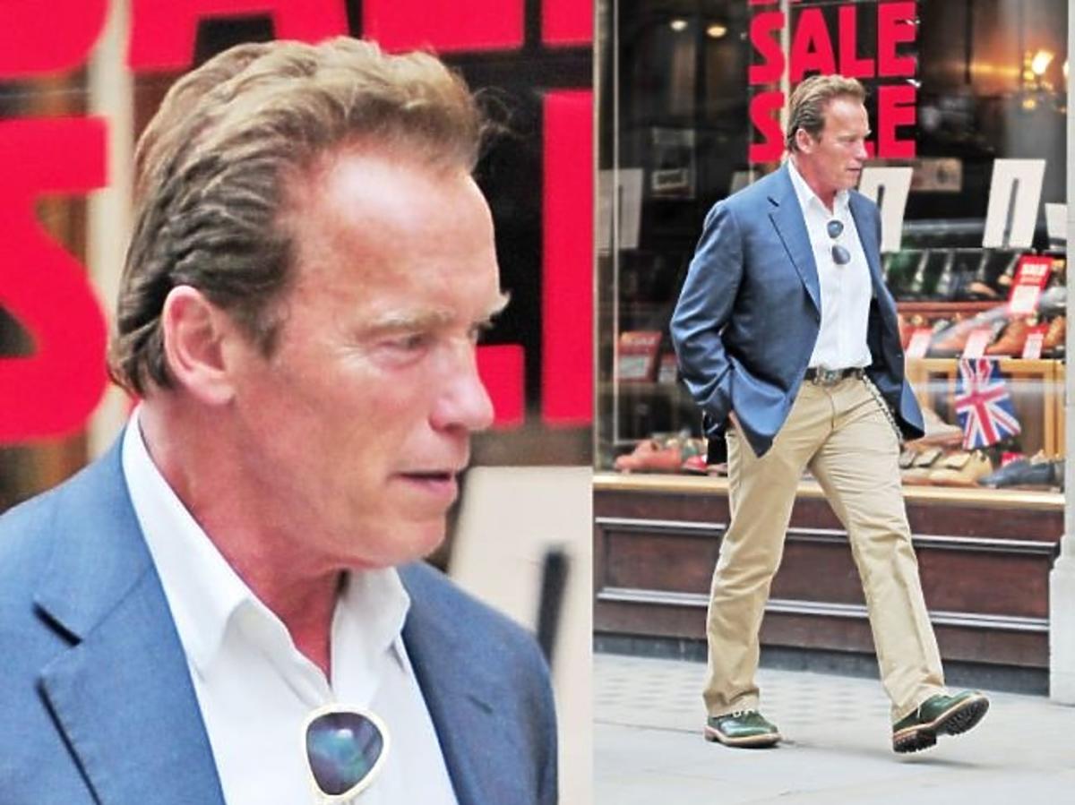 Arnold Schwarzenegger na zakupach w Londynie