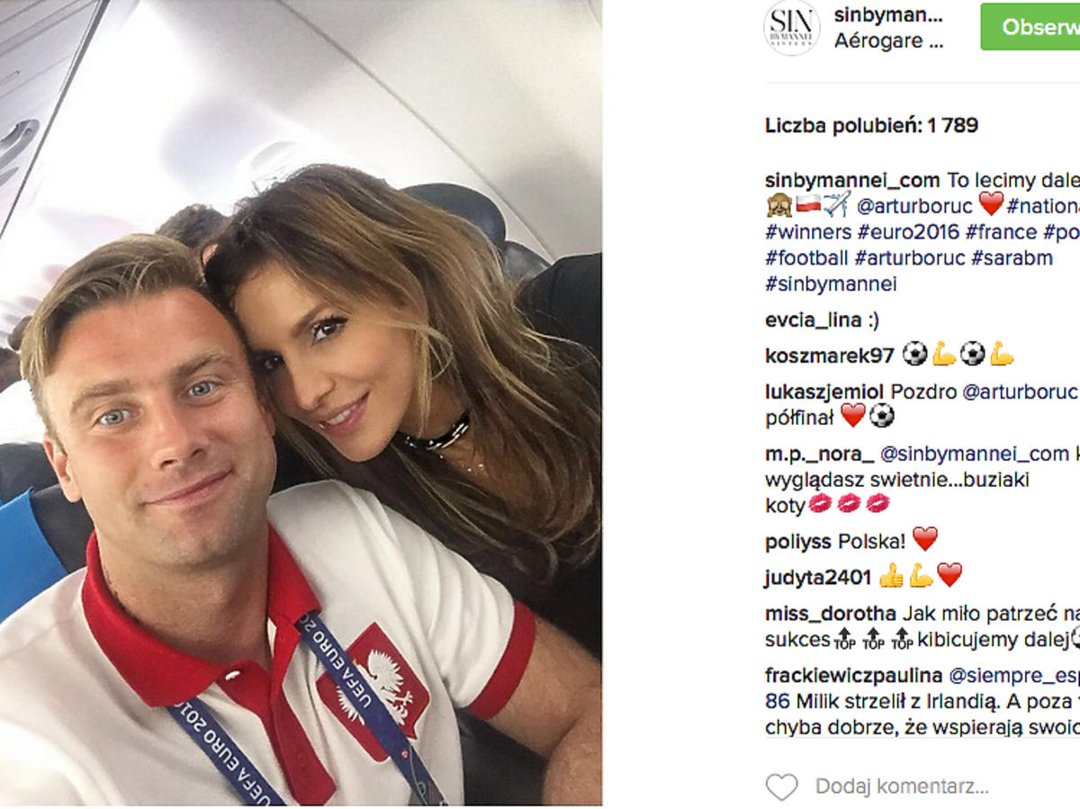 Artur Boruc, Sara Boruc w samolocie