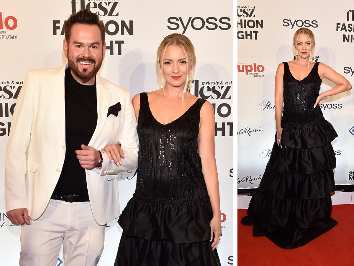 Barbara Kurdej-Szatan jako muza Wojtka Olejniczaka na Flesz Fashion Night
