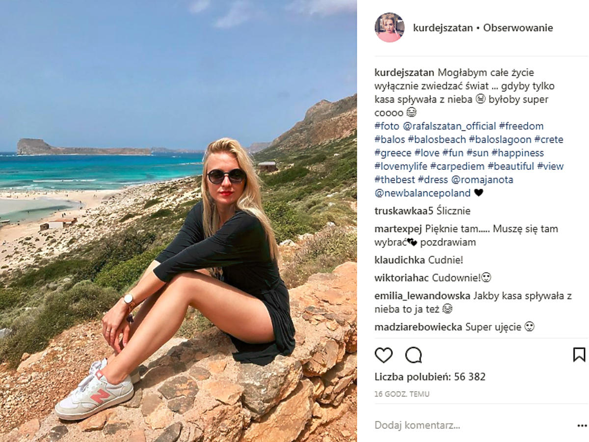 Basia Kurdej Szatan na wakacjach w bikini