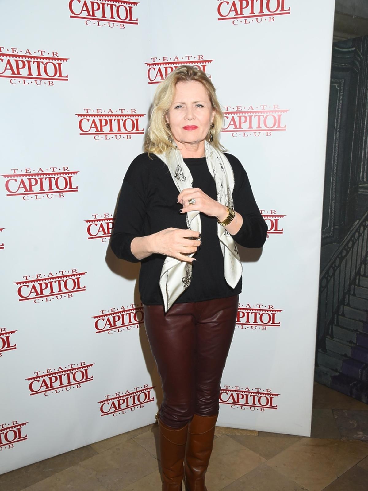 Beata Sadowska na premierze w Teatrze Capitol