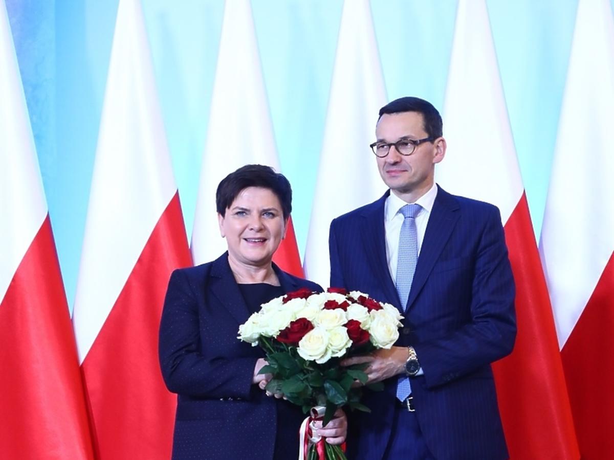Beata Szydło i Mateusz Morawiecki