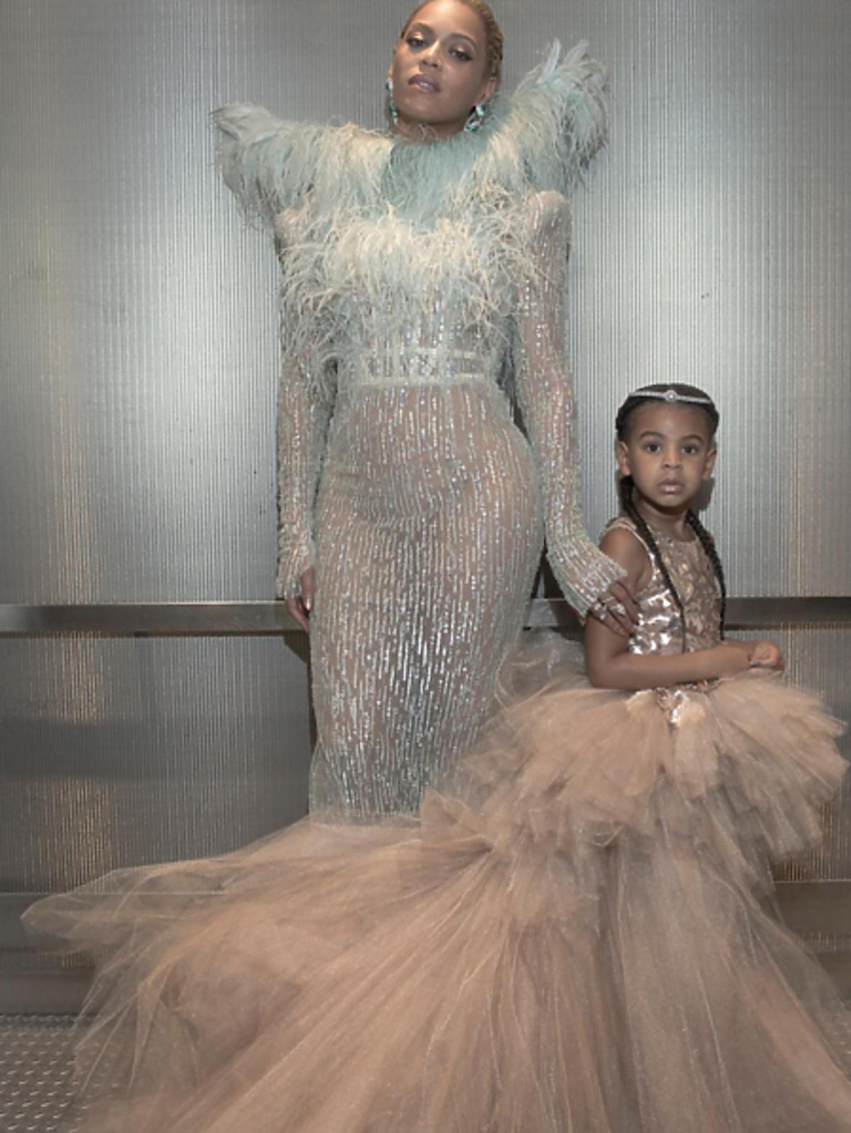 Beyonce, Blue Ivy w pastelowych kreacjach