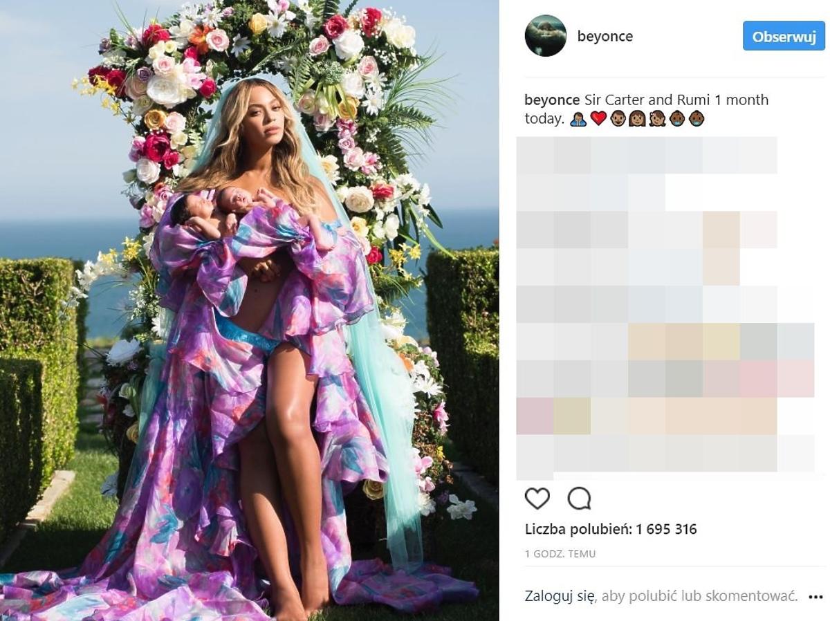 Beyonce po raz pierwszy pokazała zdjęcie bliźniaków