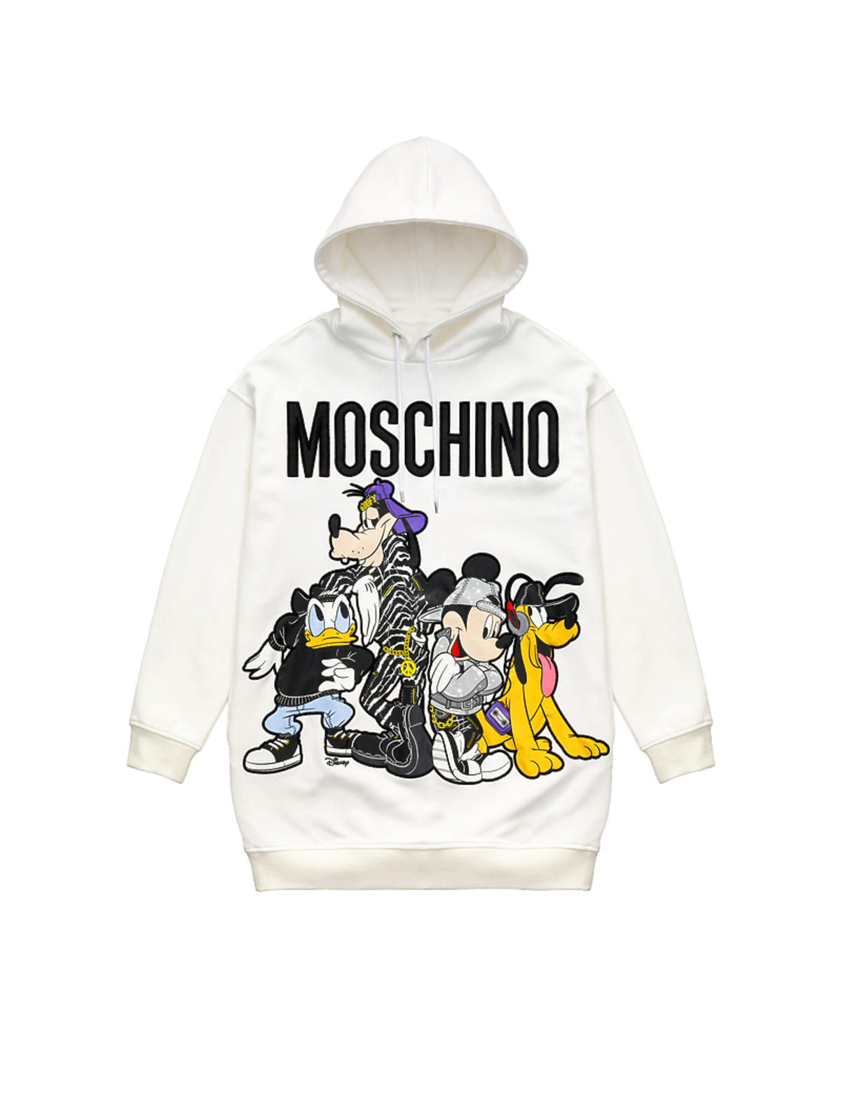 biała bluza z nadrukiem Moschino x H&M