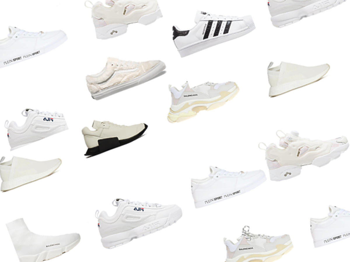 Białe sneakersy