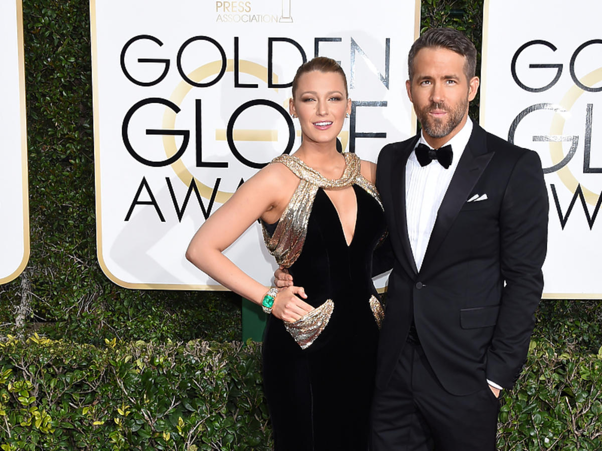 Blake Lively i Ryan Reynolds na rozdaniu Złotych Globów