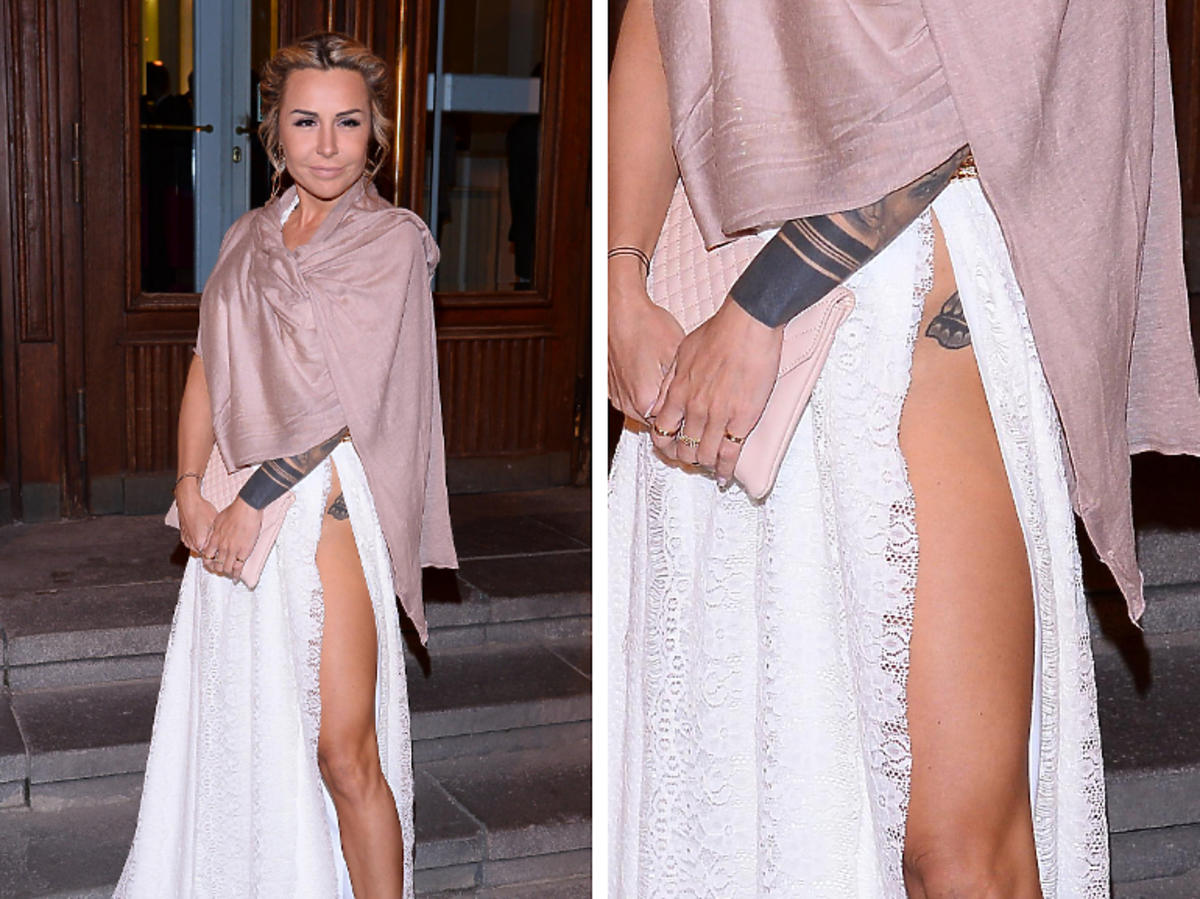 Blanka Lipińska w białej sukni