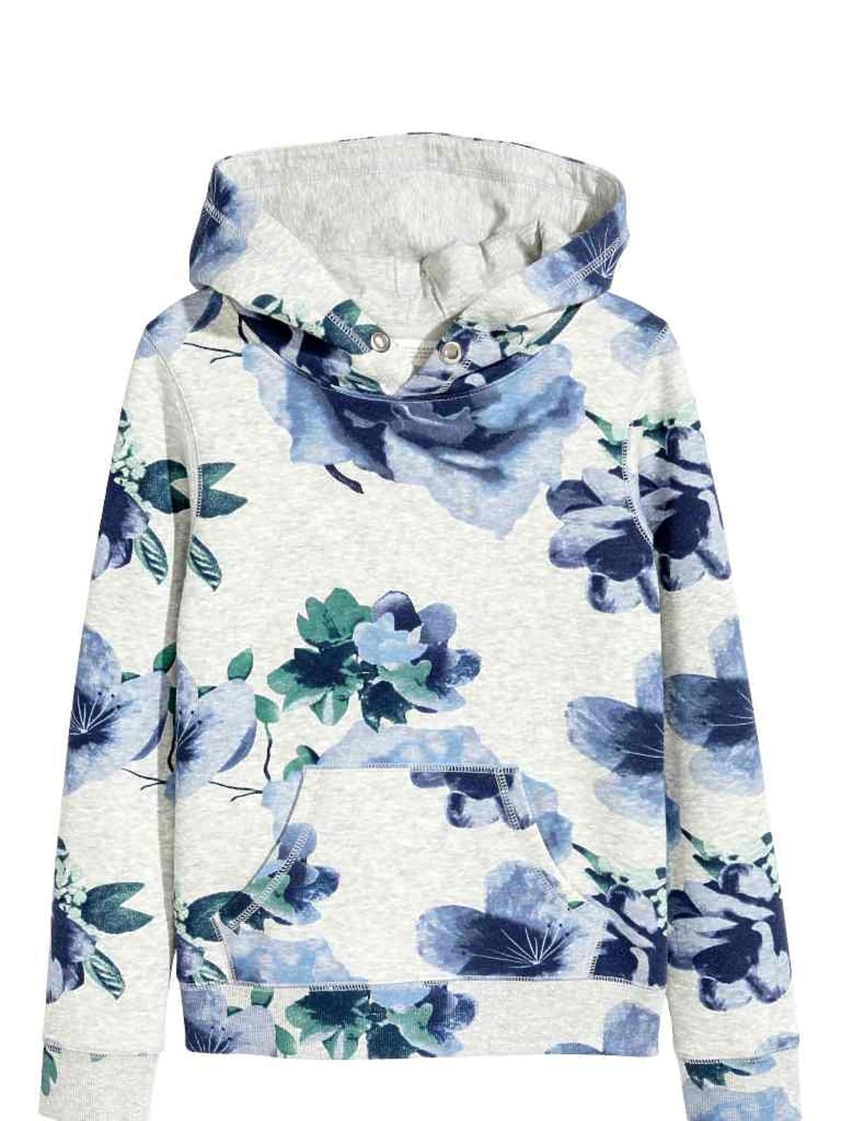 Bluza dresowa w kwiaty, H&M, 47,90 zł ( z 79,90 zł)