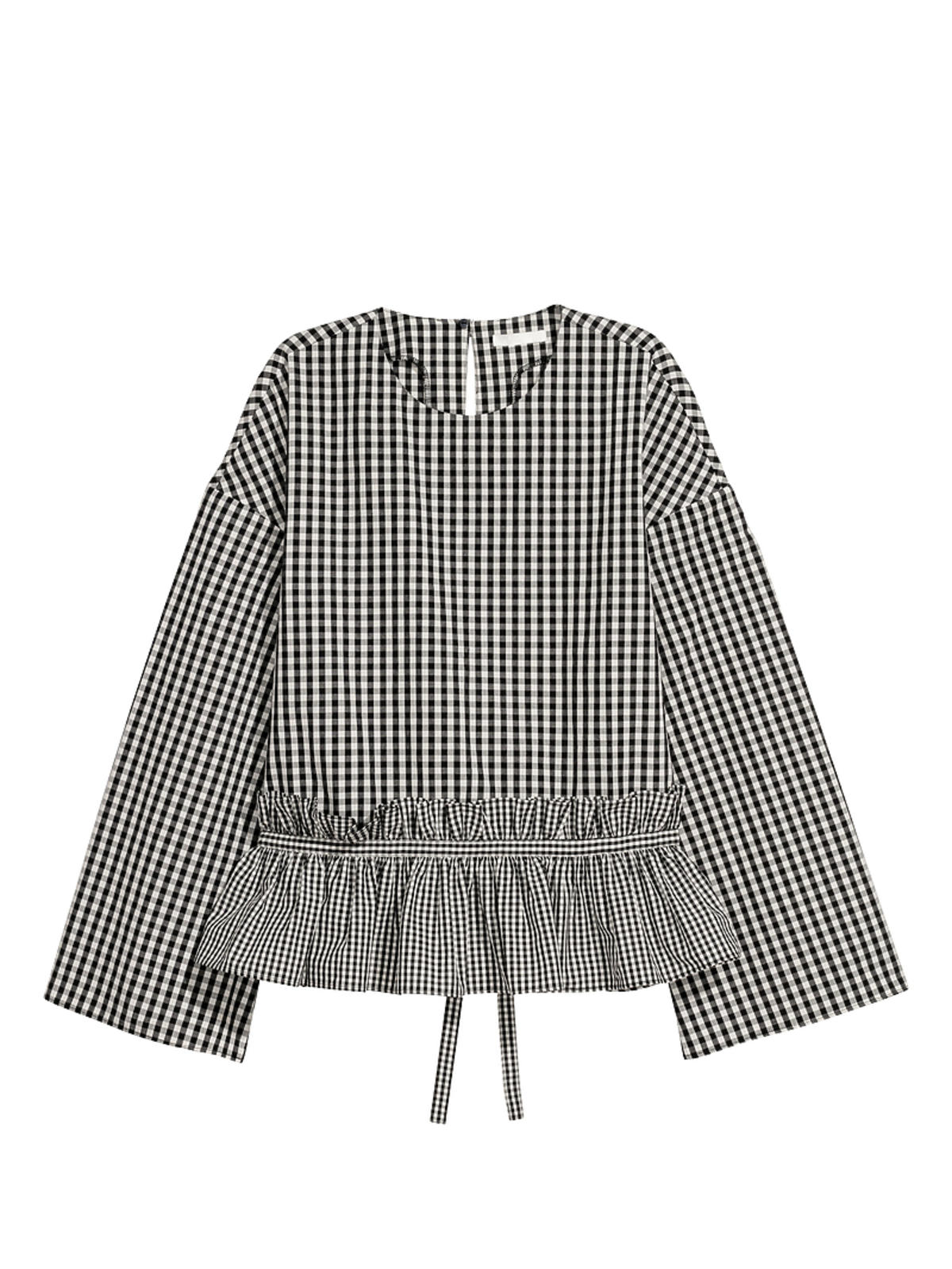 bluzka w kratkę H&M