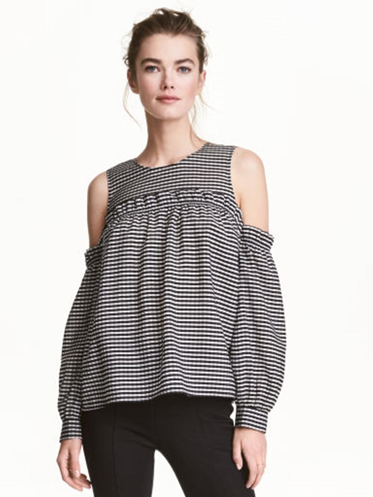 Bluzka z odkrytymi rękawami, H&M, 129,00 zł