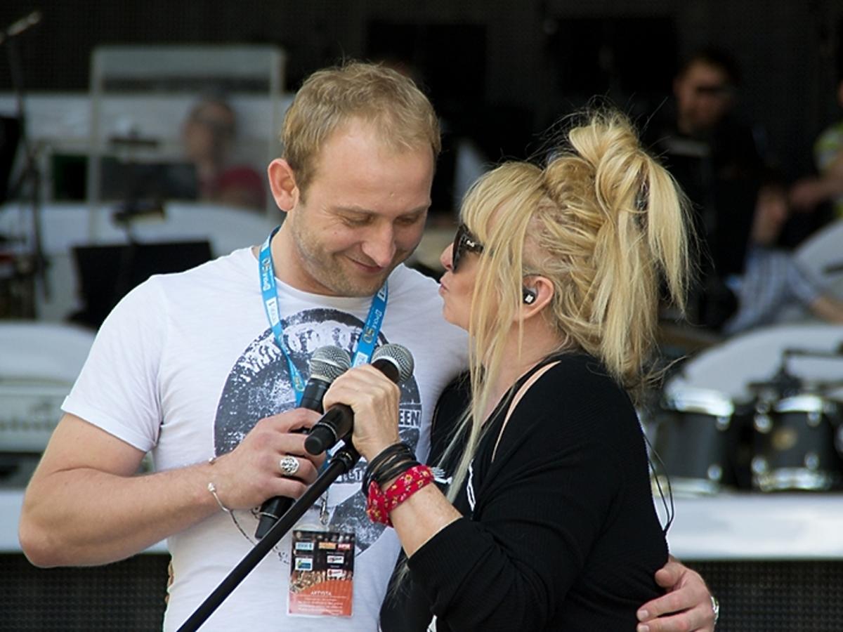 Borys Szyc i Maryla Rodowicz podczas prób do Festiwalu Polskiej Piosenki w Opolu 2013