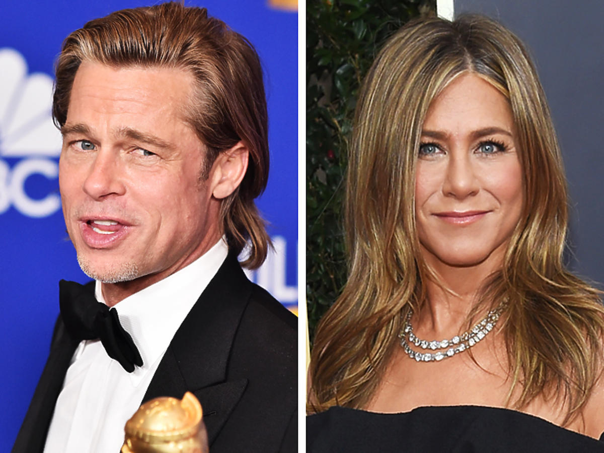 Brad Pitt i Jennifer Aniston wrócą do siebie?! Zobacz reakcję aktorki na żart Brada o randkach na Złotych Globach. Bezcenne!