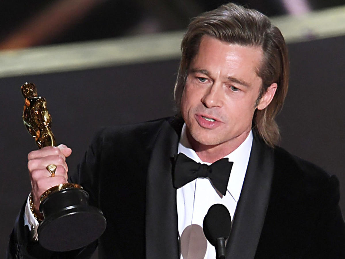 Brad Pitt na gali Oscarów 2020