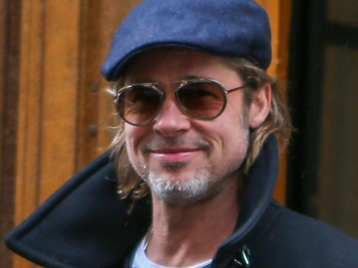 Brad Pitt uśmiechnięty