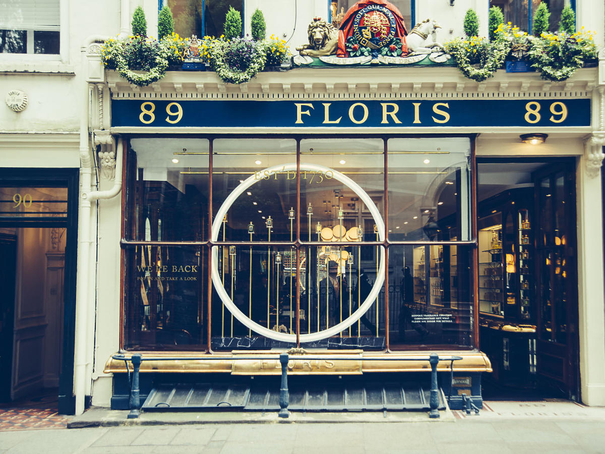 Butik Floris przy Jermyn Street w Londynie