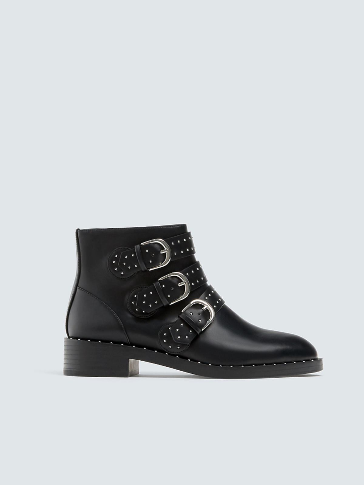 buty rockowe z klamrami Pull&Bear