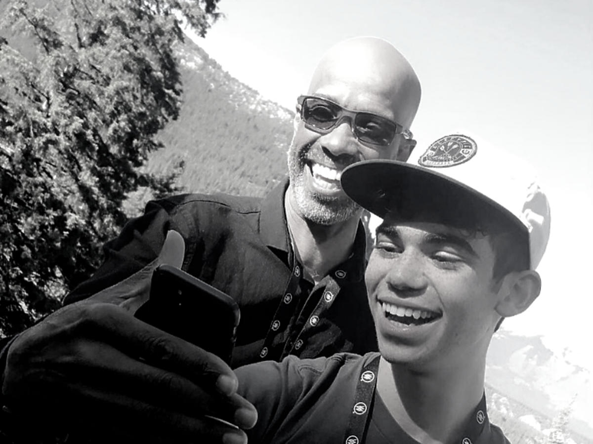 cameron Boyce z tatą