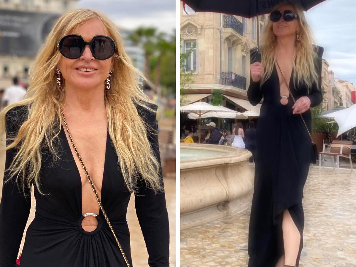 Cannes 2023: Monika Olejnik w czarnej sukni 