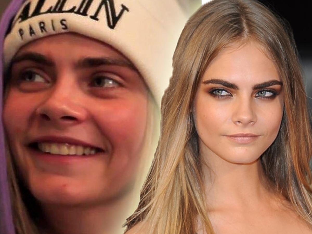 Cara Delevingne bez makijażu