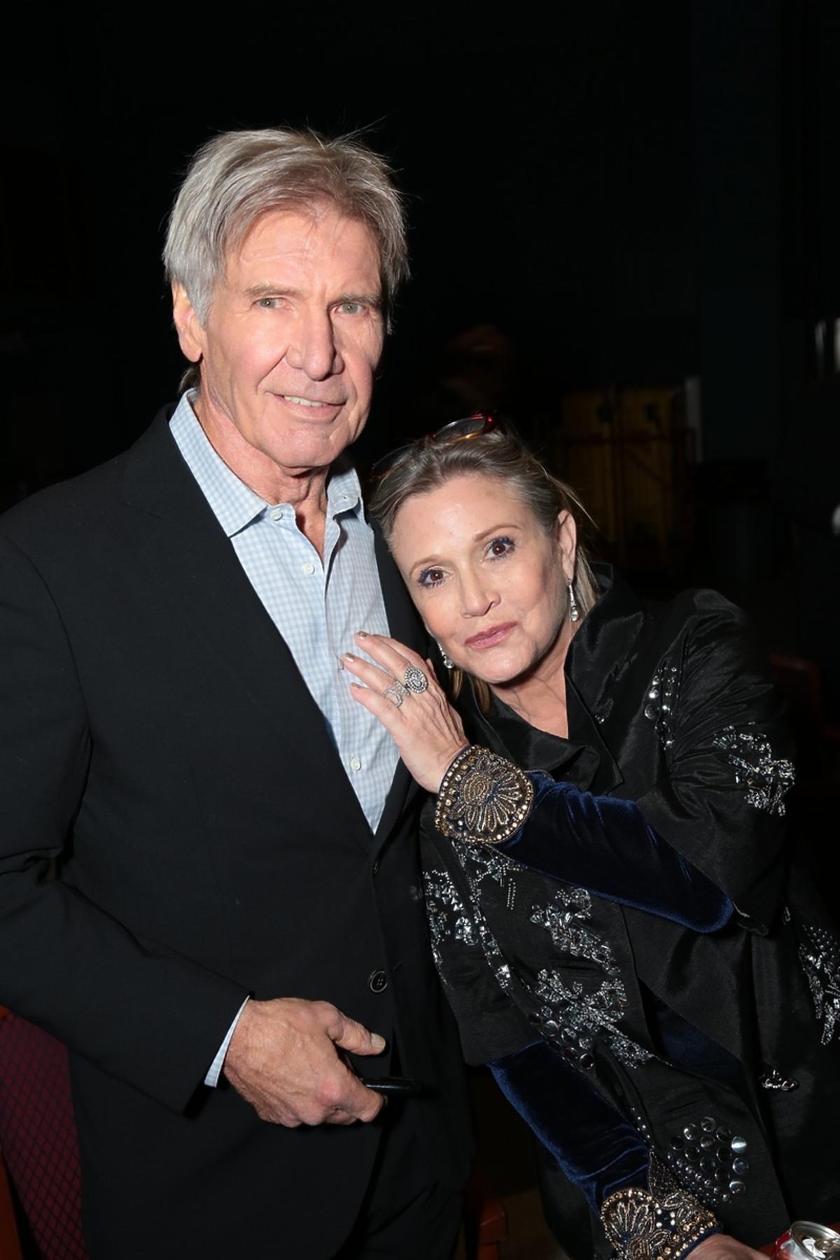 Carrie Fisher i Harrison Ford na premierze filmu 
