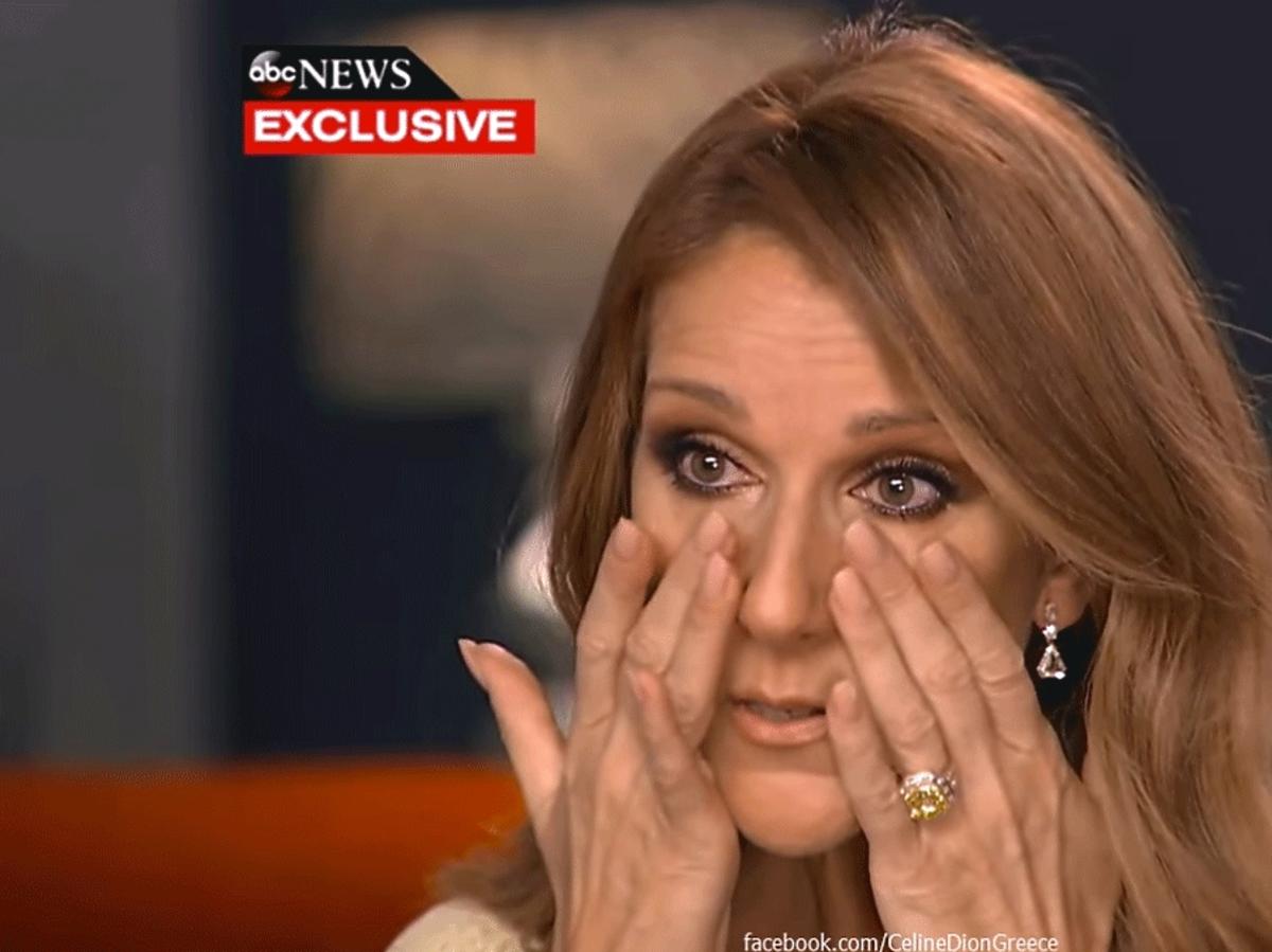 Celine Dion płacze w telewizji