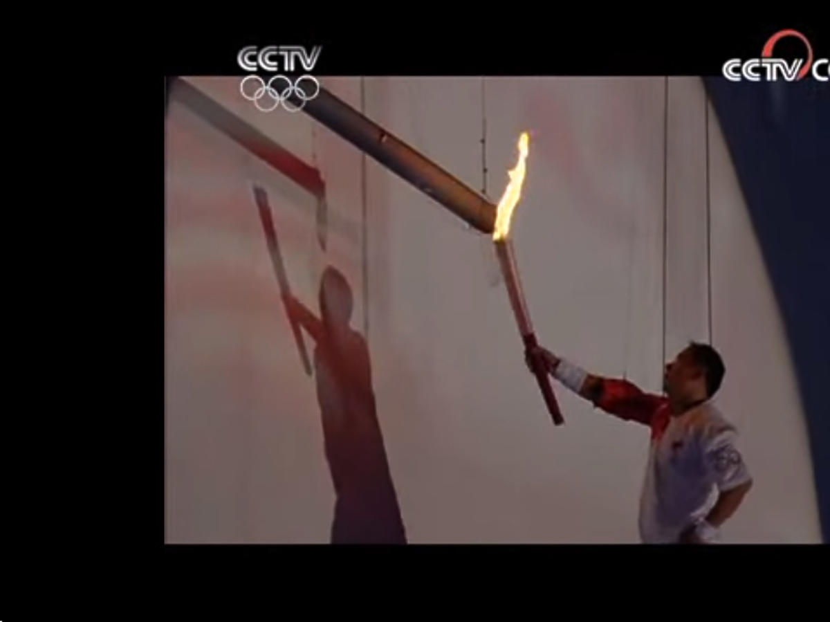 Ceremonia zapalenia znicza olimpijskiego Pekin 2008