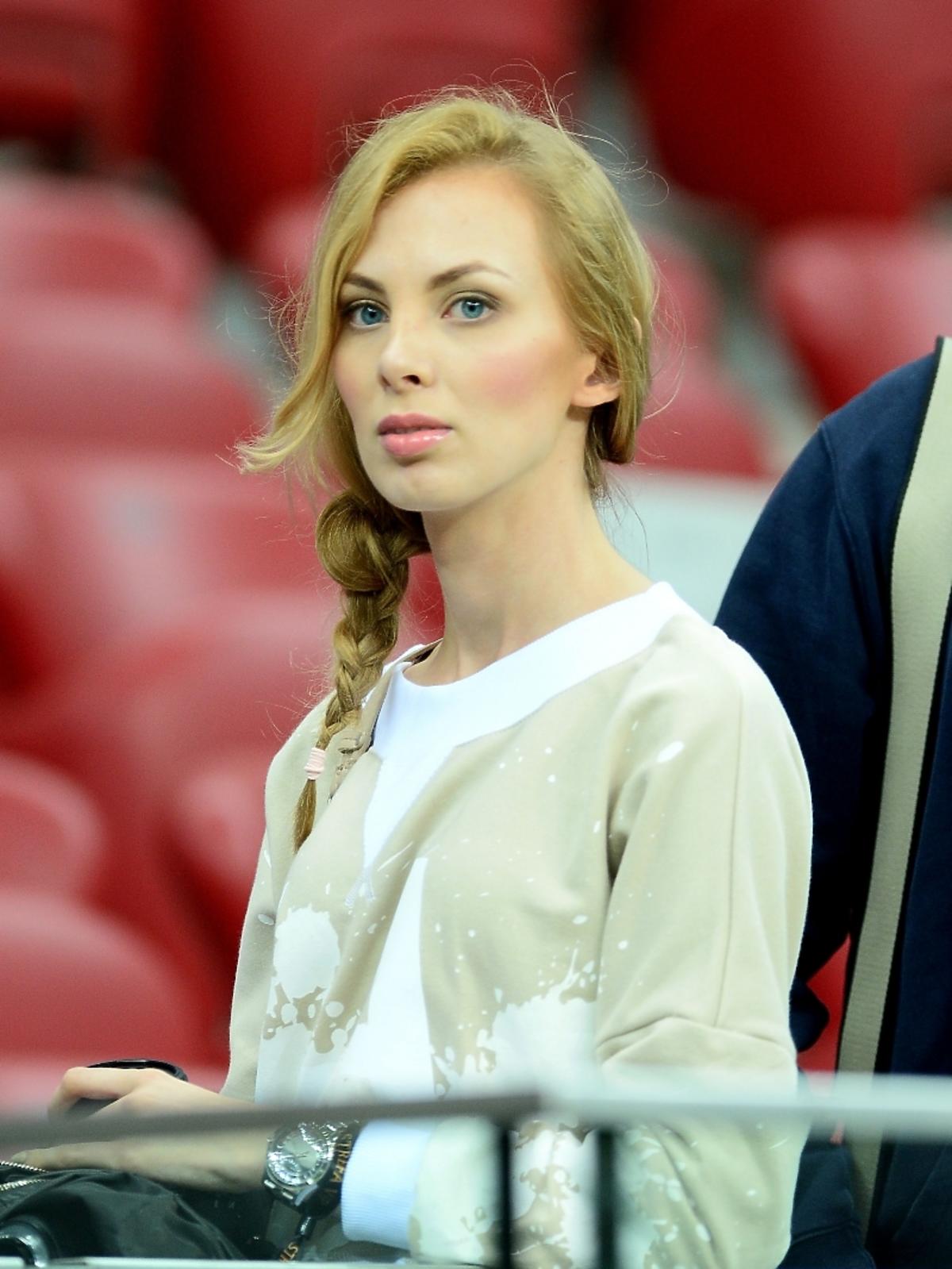 Charlize Mystery na meczu Real Madryt - Fiorentina na Stadionie Narodowym