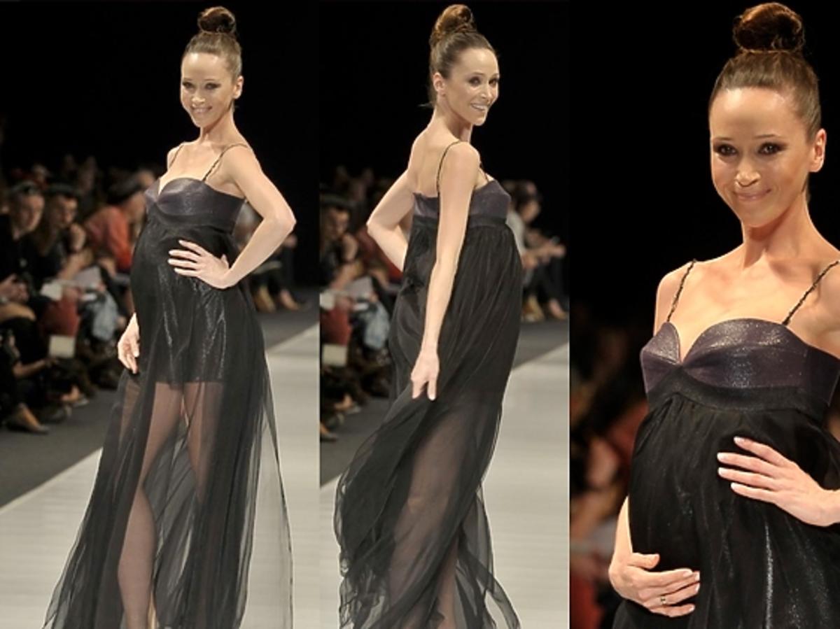 Ciężarna Dorota Czaja na Fashion Week w Łodzi