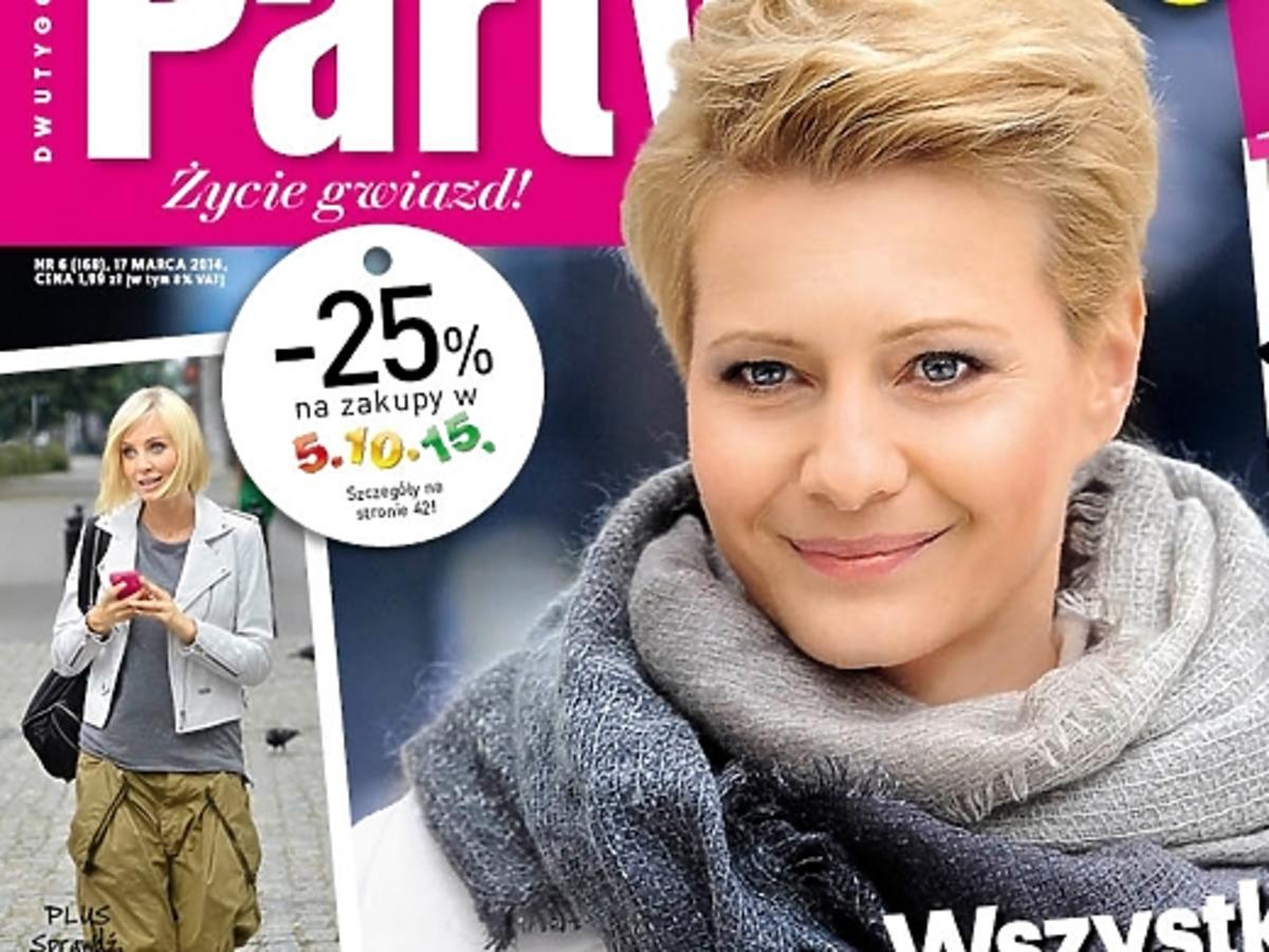 Ciężarna Małgorzata Kożuchowska na okładce Party