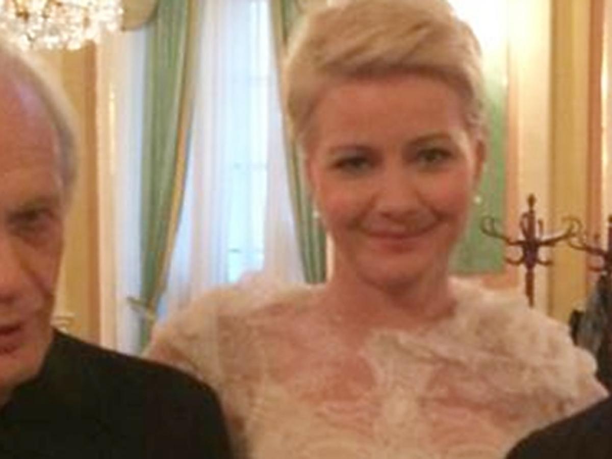 Ciężarna Małgorzata Kożuchowska podczas kanonizacji