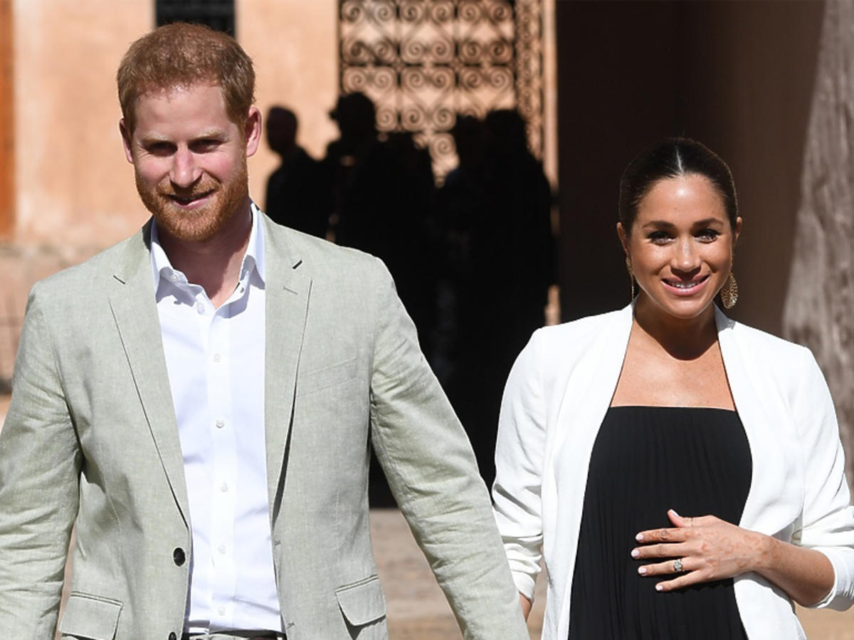 Ciężarna Meghan Markle i książę Harry podczas podróży do Maroka