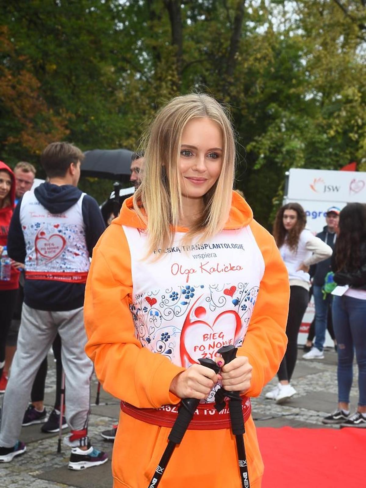 Ciężarna Olga Kalicka wzięła udział w biegu