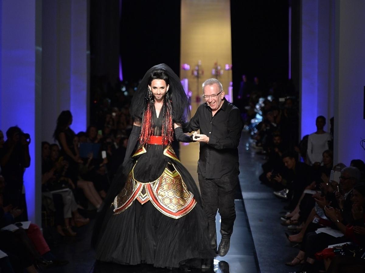 Conchita Wurst na wybiegu z Jean Paul Gaultierem