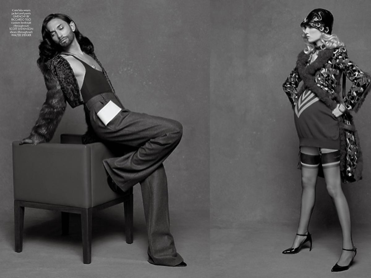 Conchita Wurst na zdjęciach Karla Lagerfelda