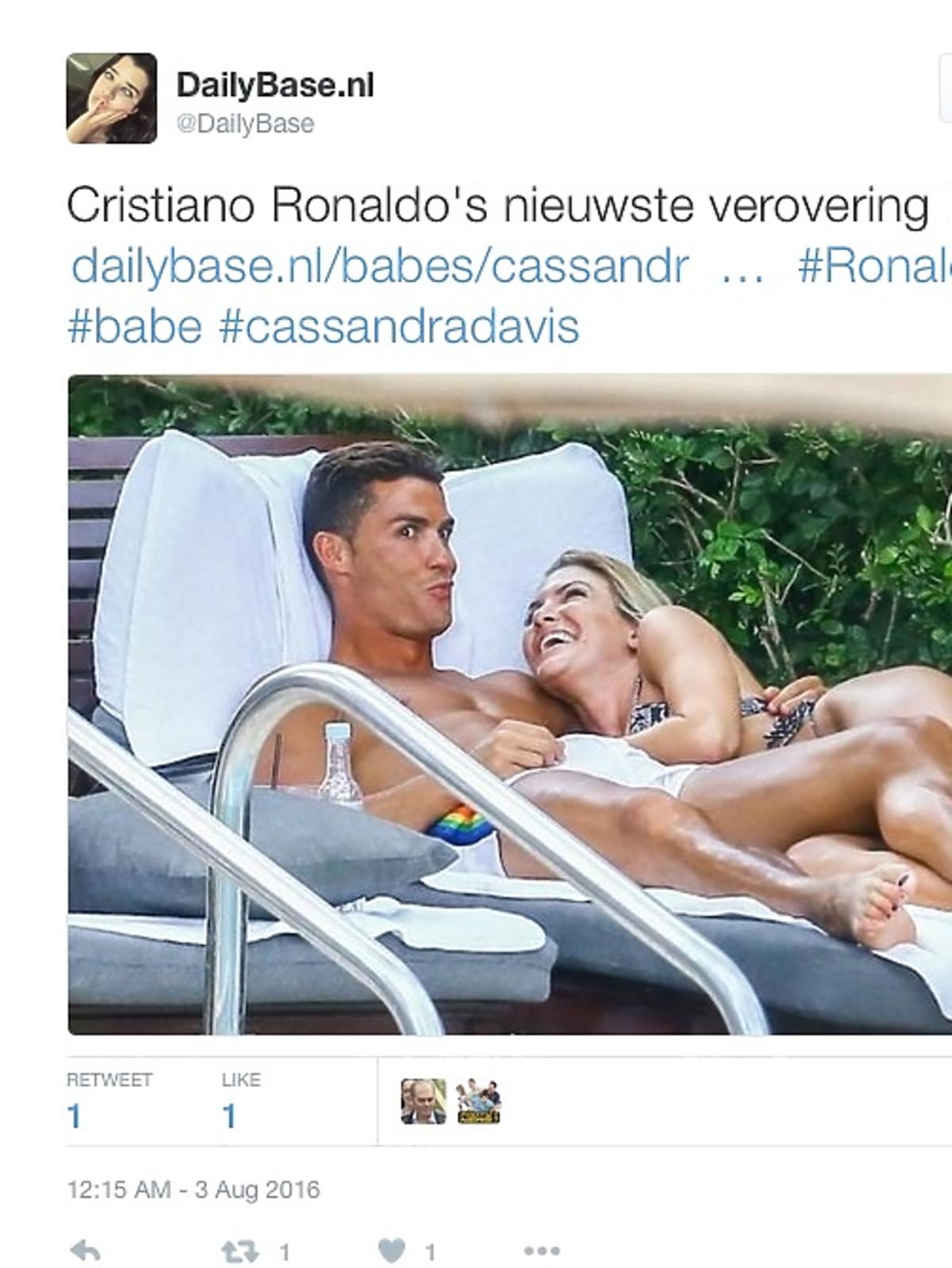 Cristiano Ronaldo ma nową dziewczynę Cassandre Davis