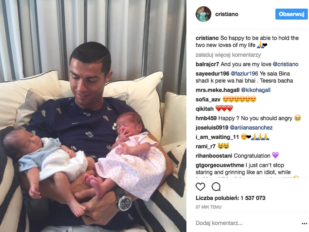 Cristiano Ronaldo został ojcem! 