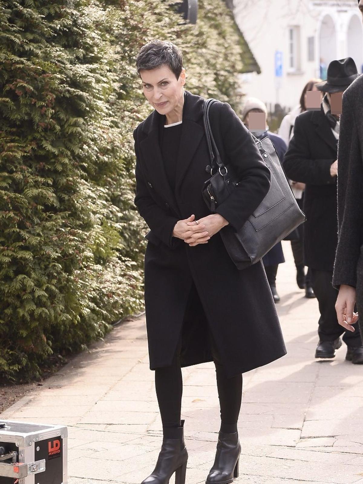 Danuta Stenka na pogrzebie Danuty Szaflarskiej