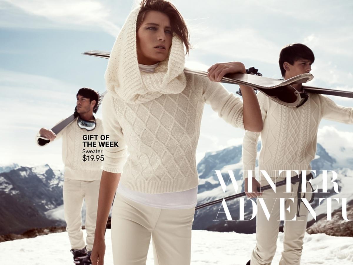 Daria Werbowy dla H&M zima 2013