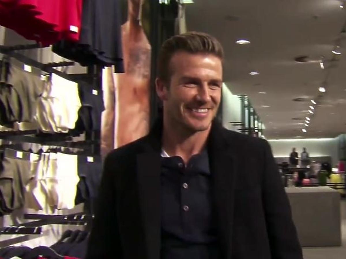 David Beckham w berlińskim H&M