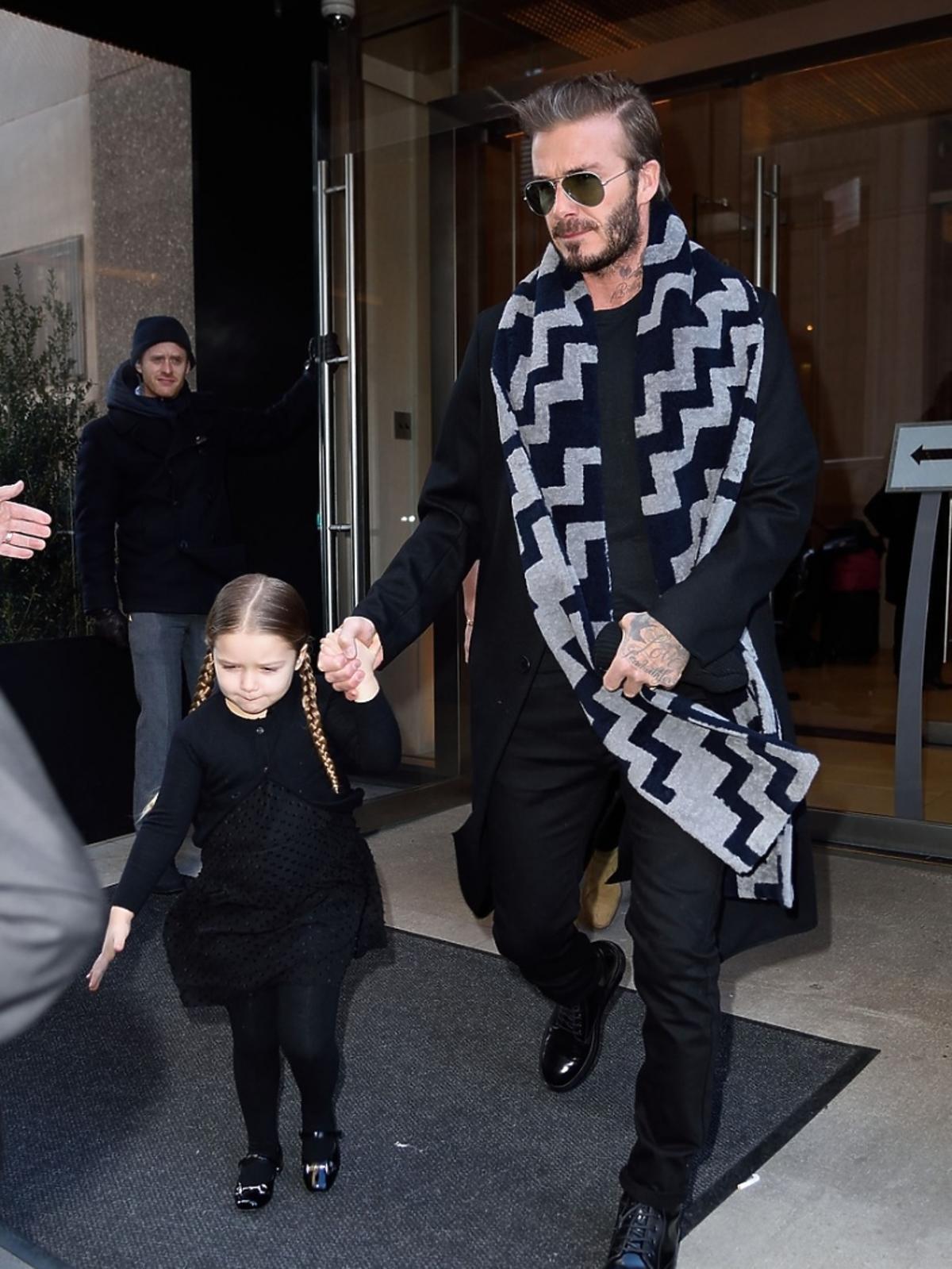 David Beckham w szaliku