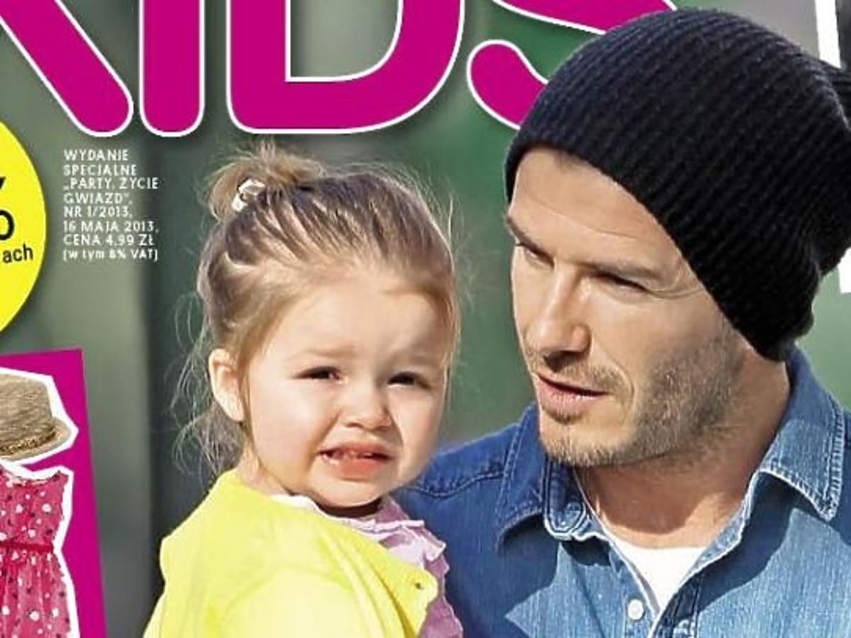 David Beckham z córeczką na okładce "Party Kids"